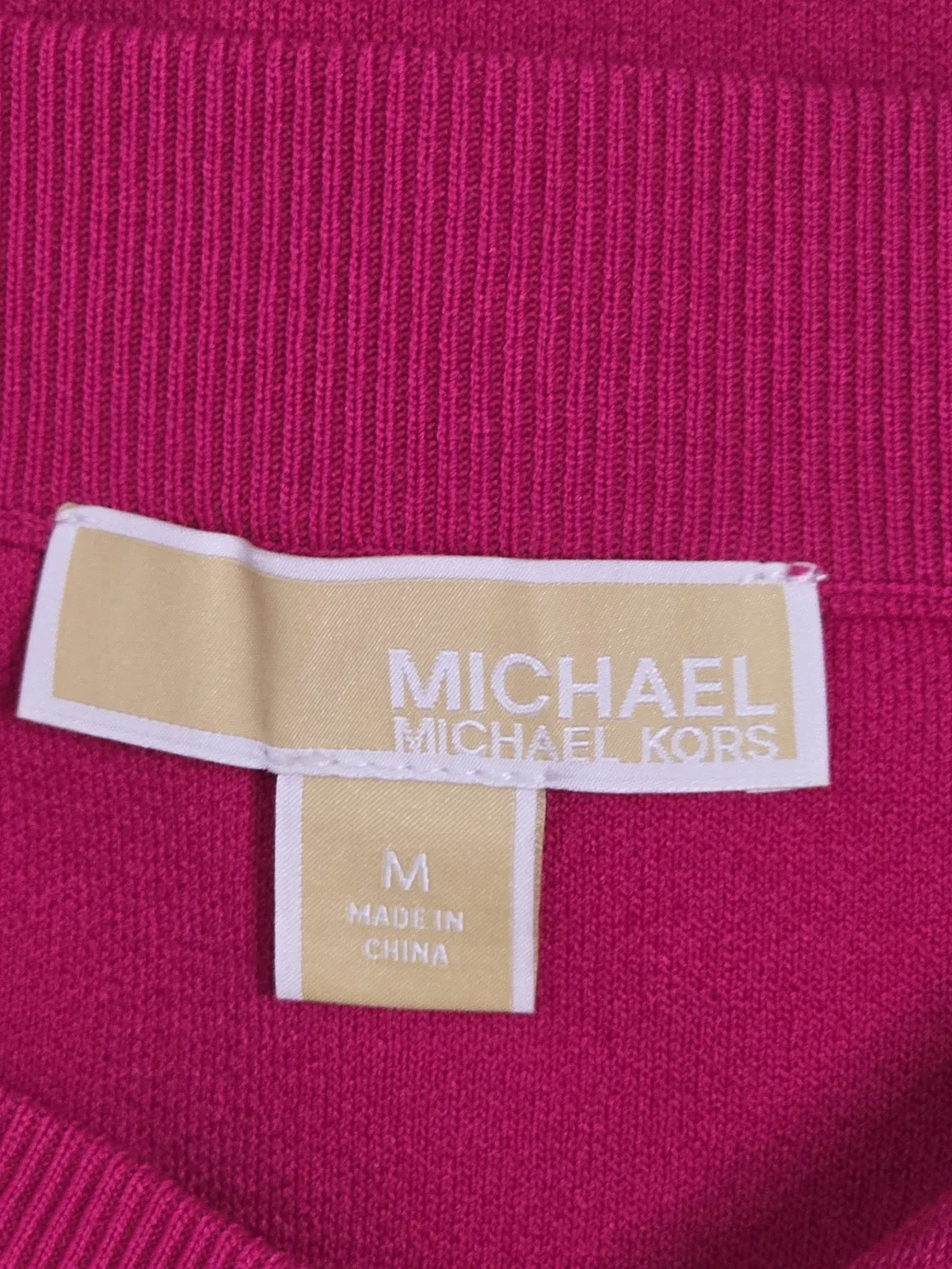 MICHAEL Michael Kors Cerise Pink Button Knit Mini Skirt